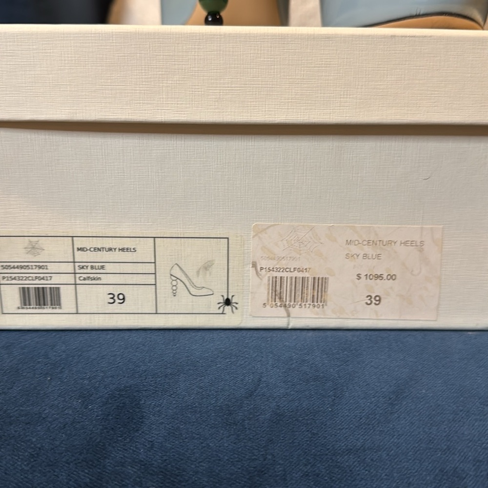 Collectors ITEM! Charlotte Olympicia baby blue heels - Picture 11 of 12